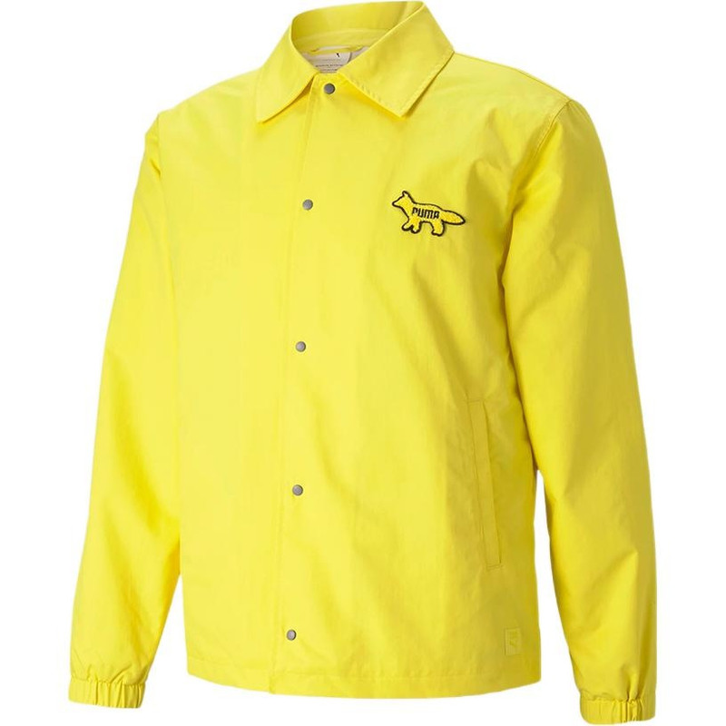 PUMA PUMA x Maison Kitsune Unisex Coach Jacket Yellow 530430-30 outlook
