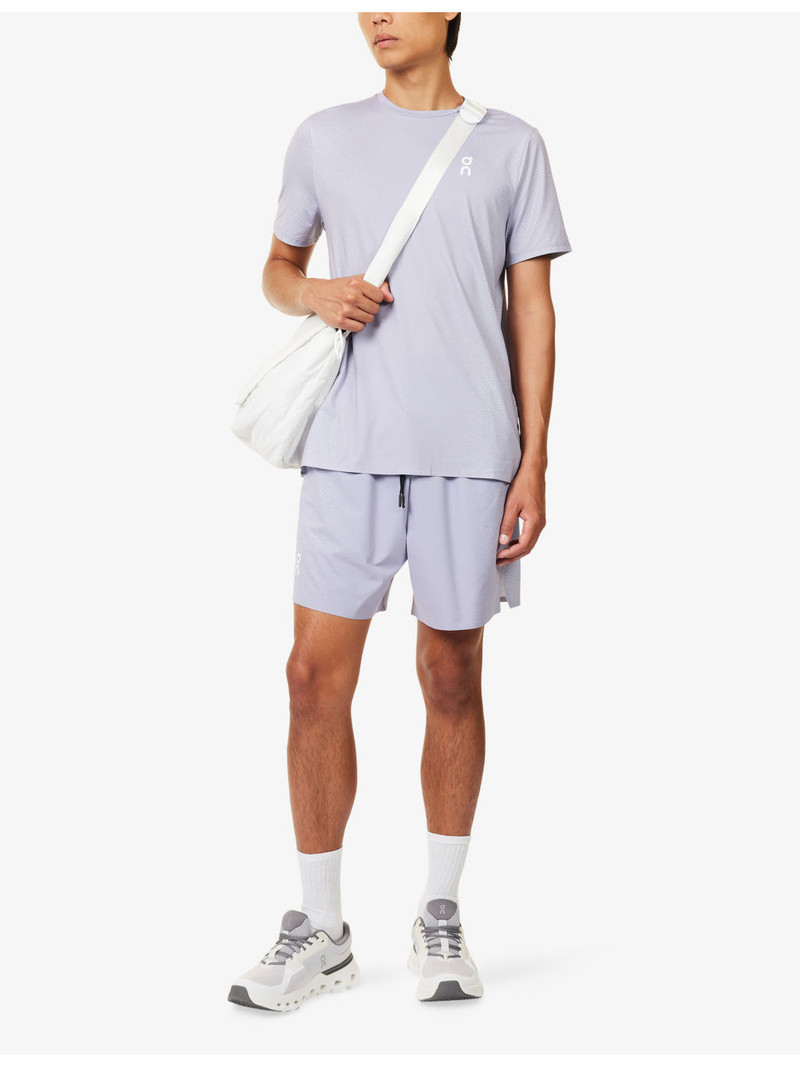 On Court Brand-Print Stretch-Woven T-Shirt outlook