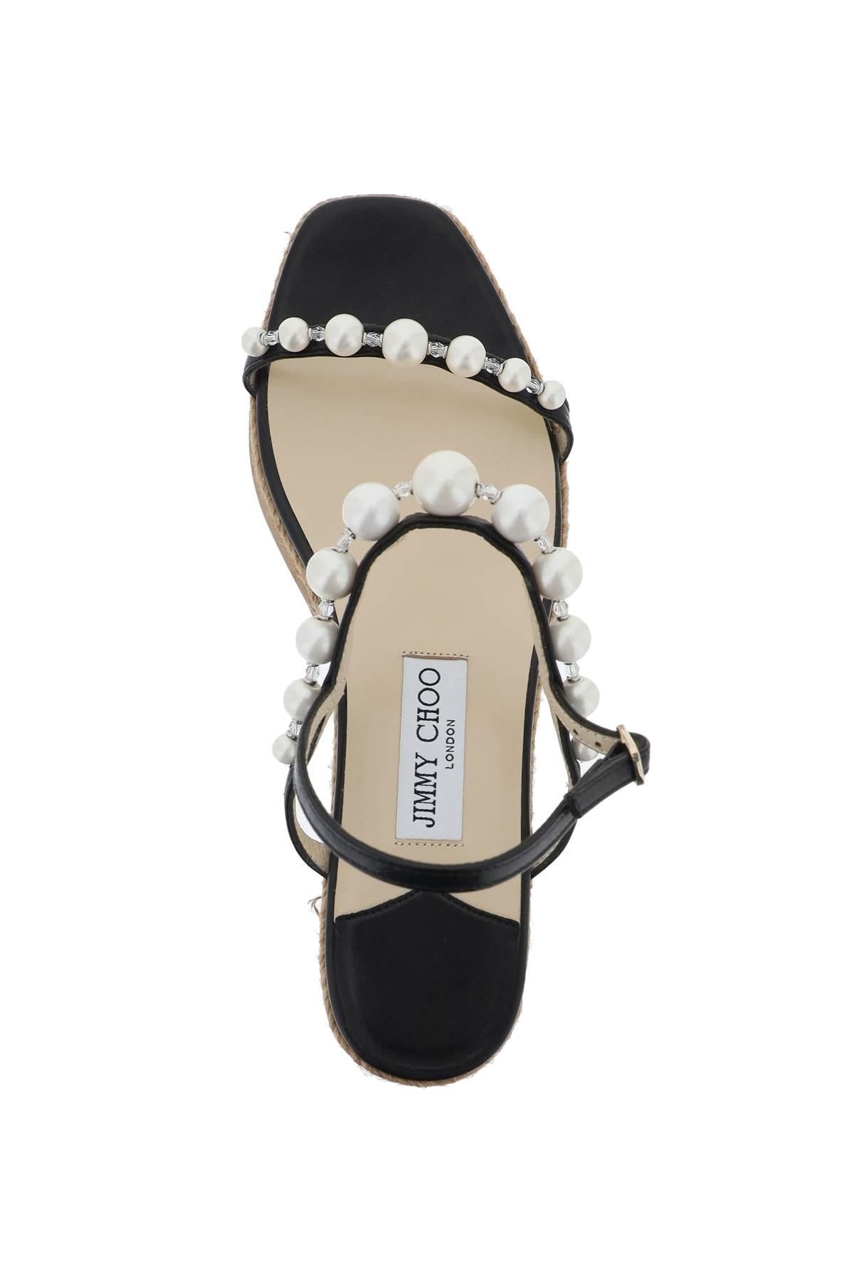 Jimmy Choo Amatuus 60 Wedge And Pearl Sandals - 3