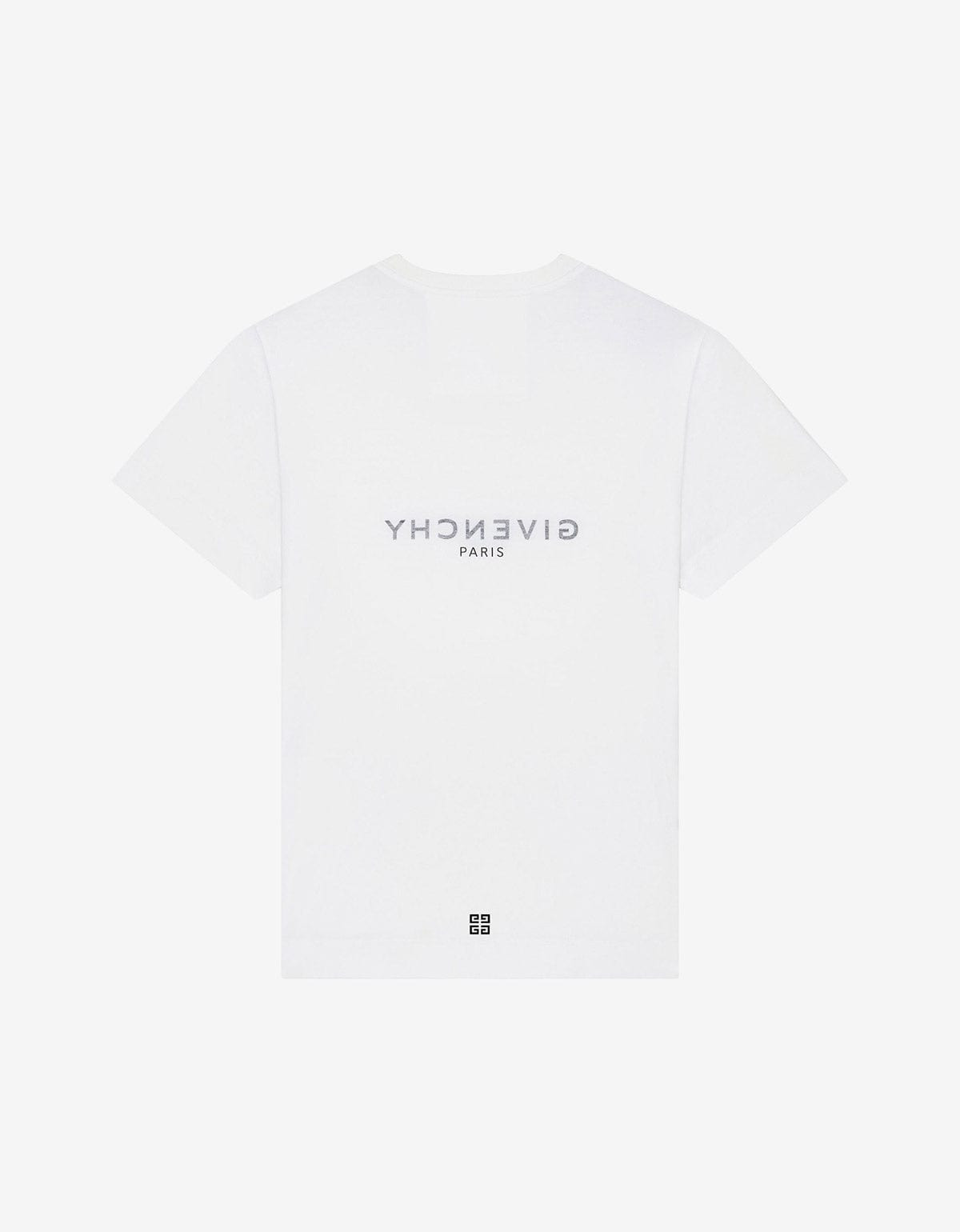 Givenchy White Reverse Logo Slim T-Shirt - 2
