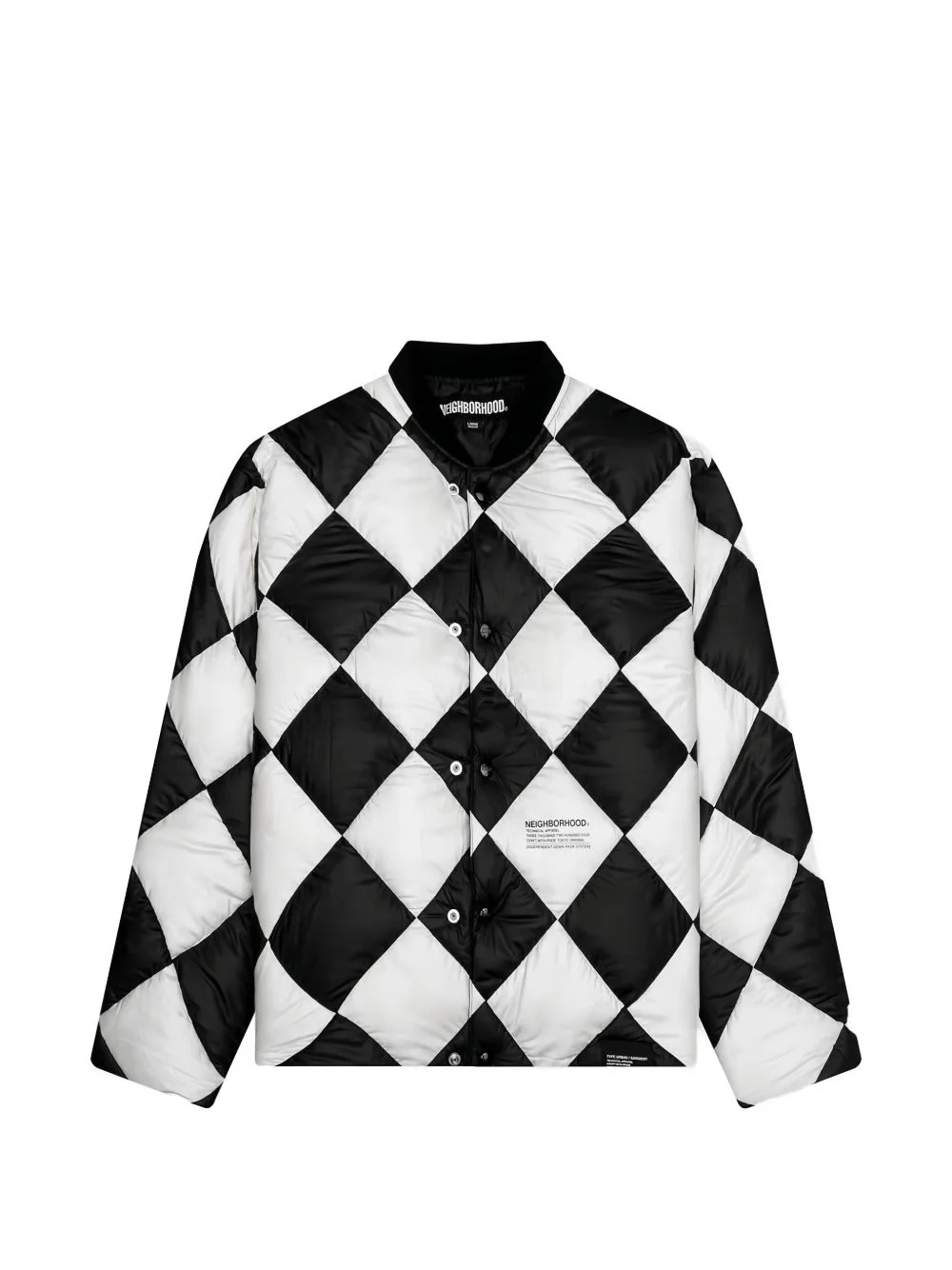 Checker puffer jacket - 1