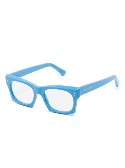 Marni rectangle-frame glasses outlook