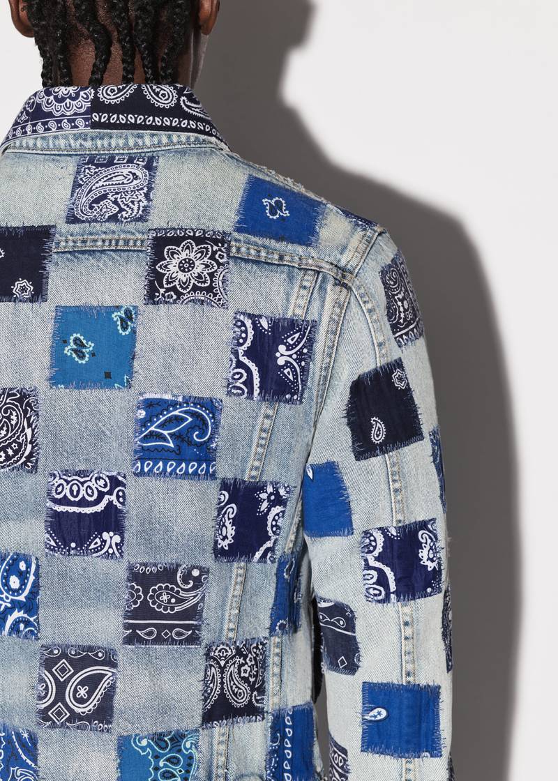 BANDANA CHECK TRUCKER JACKET 9