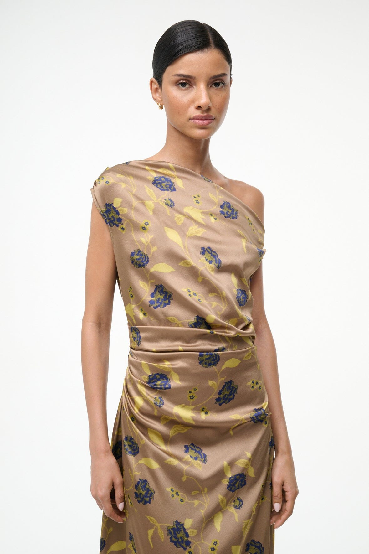 STAUD PHARE SILK DRESS VINTAGE FLORAL - 3