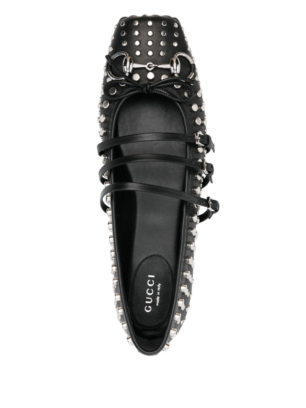stud-embellished ballet flats - 4