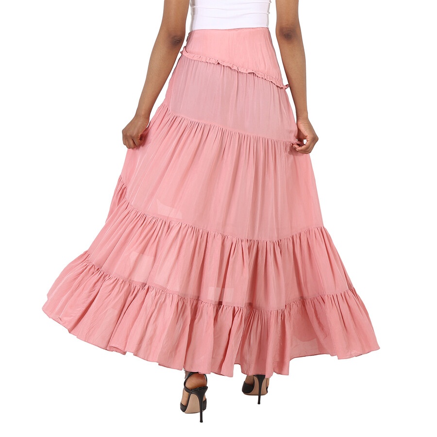 3.1 Phillip Lim Ladies Dusty Pink Full Gathered Asymmetrical Skirt - 6