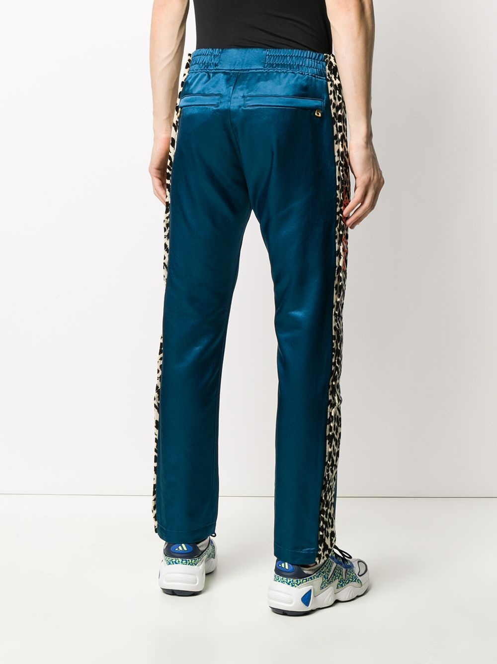 contrast-stripe track pants - 4
