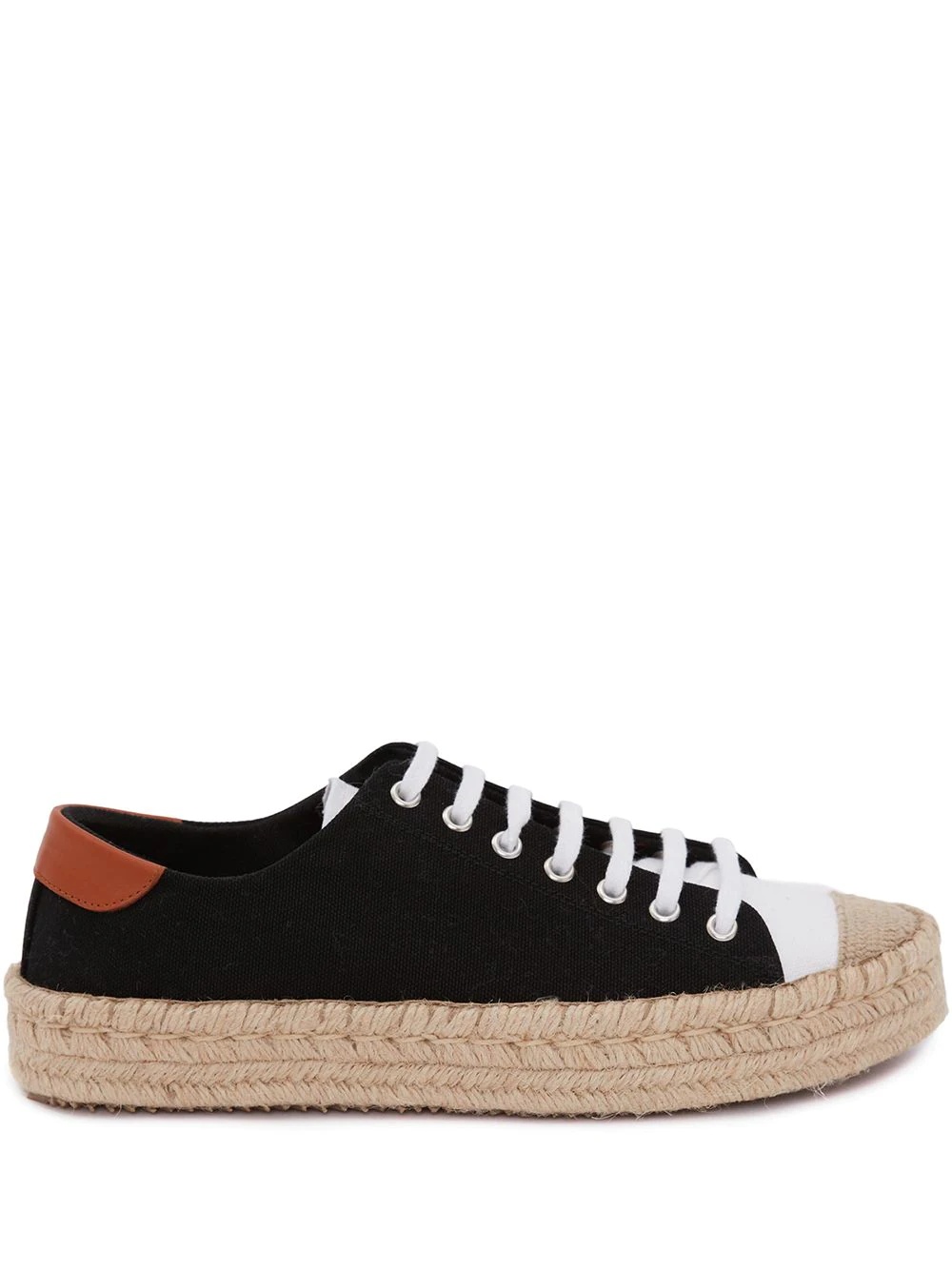 colour-block espadrille sneakers - 1