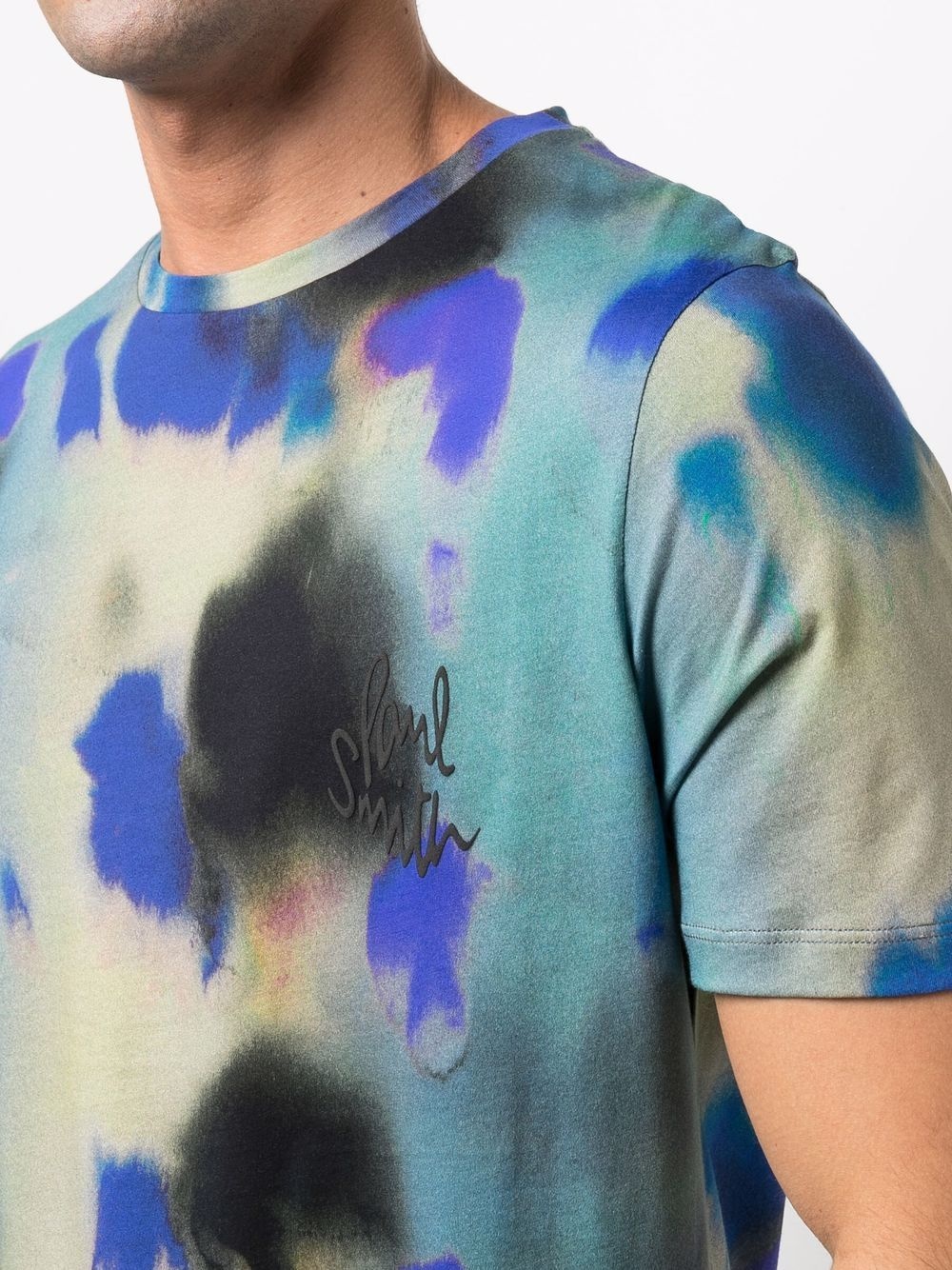 Ink Spill abstract-print T-shirt - 5