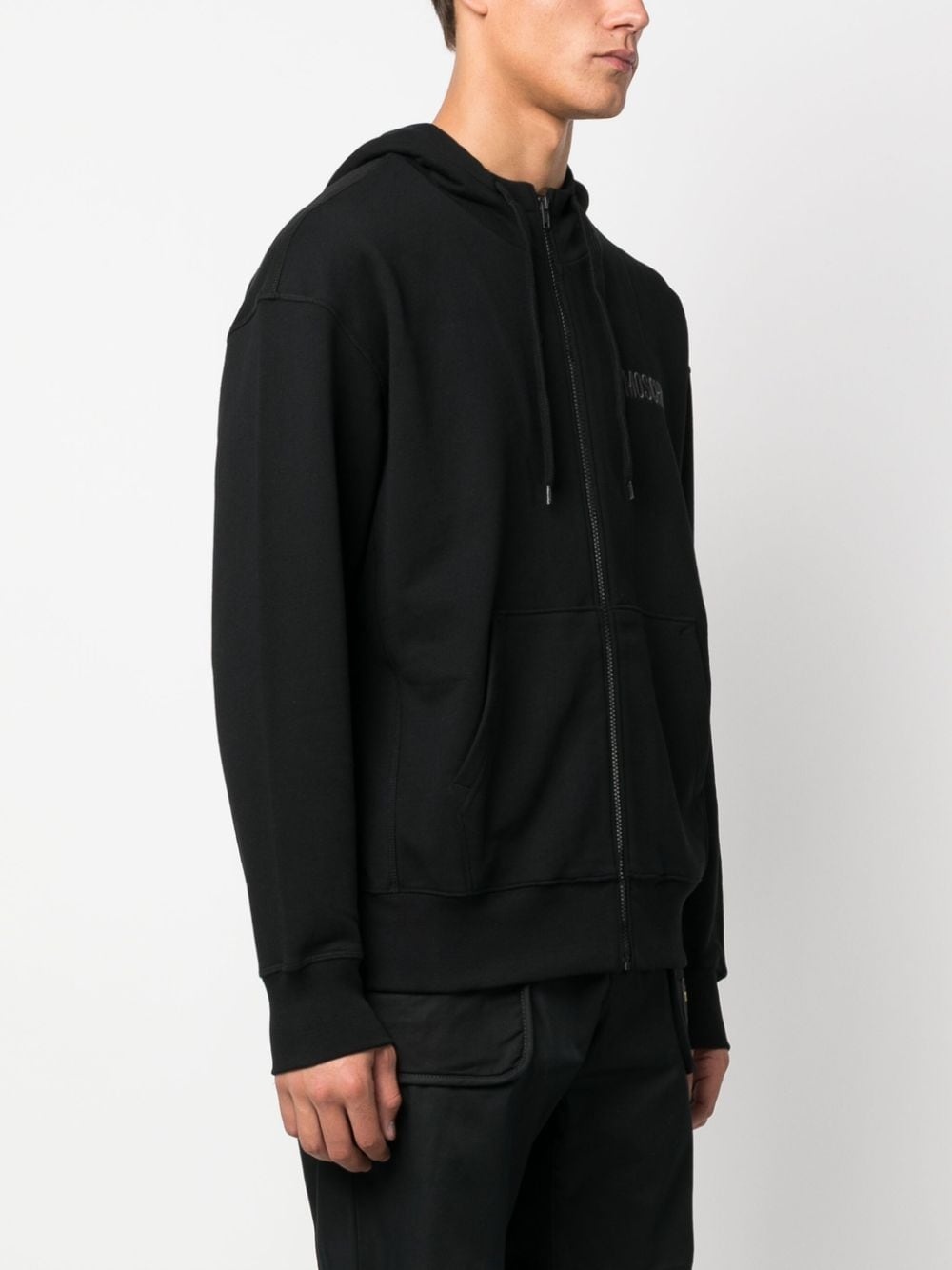 teddy-print cotton hoodie - 6