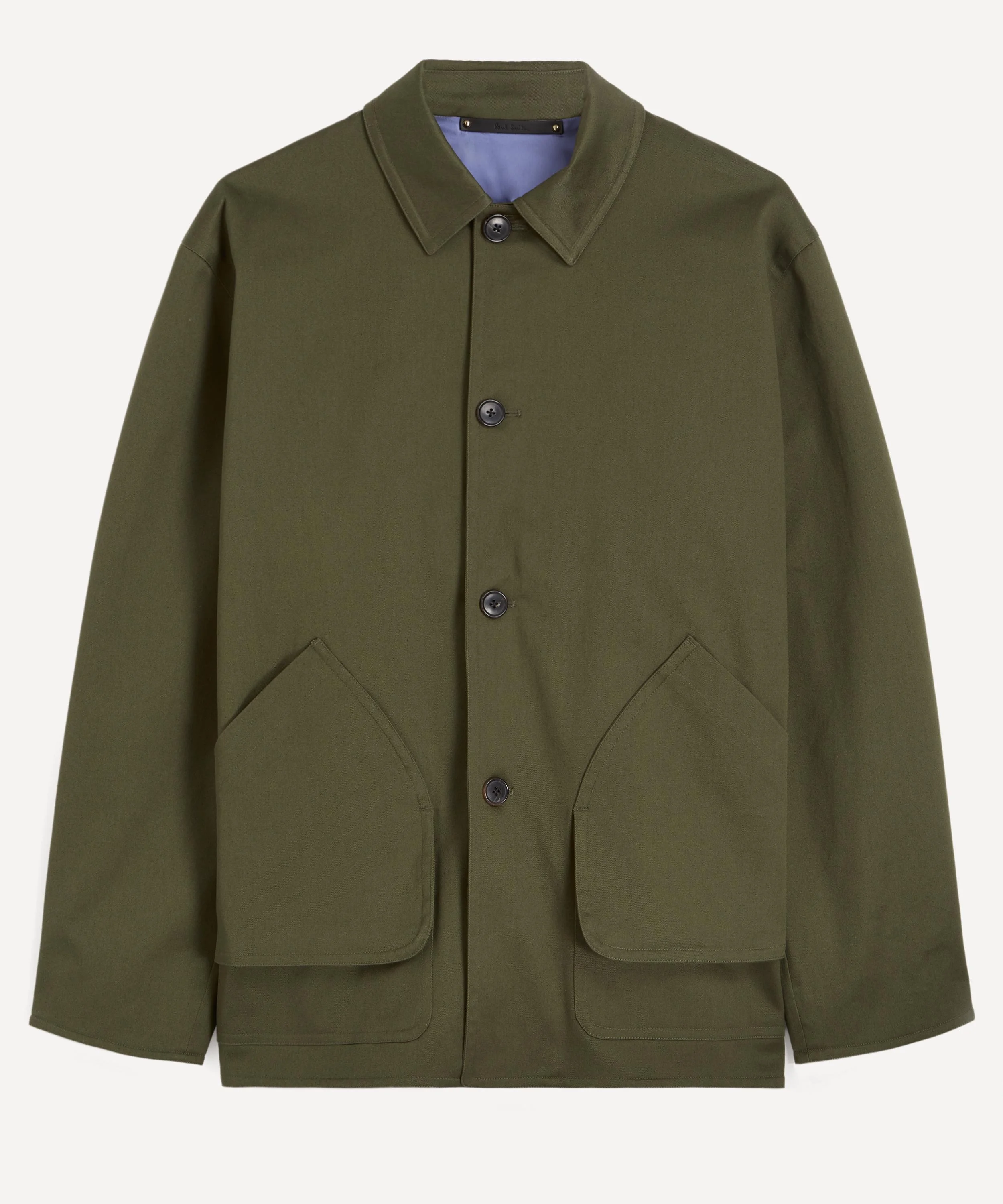 Khaki Stretch-Cotton Barn Jacket - 1