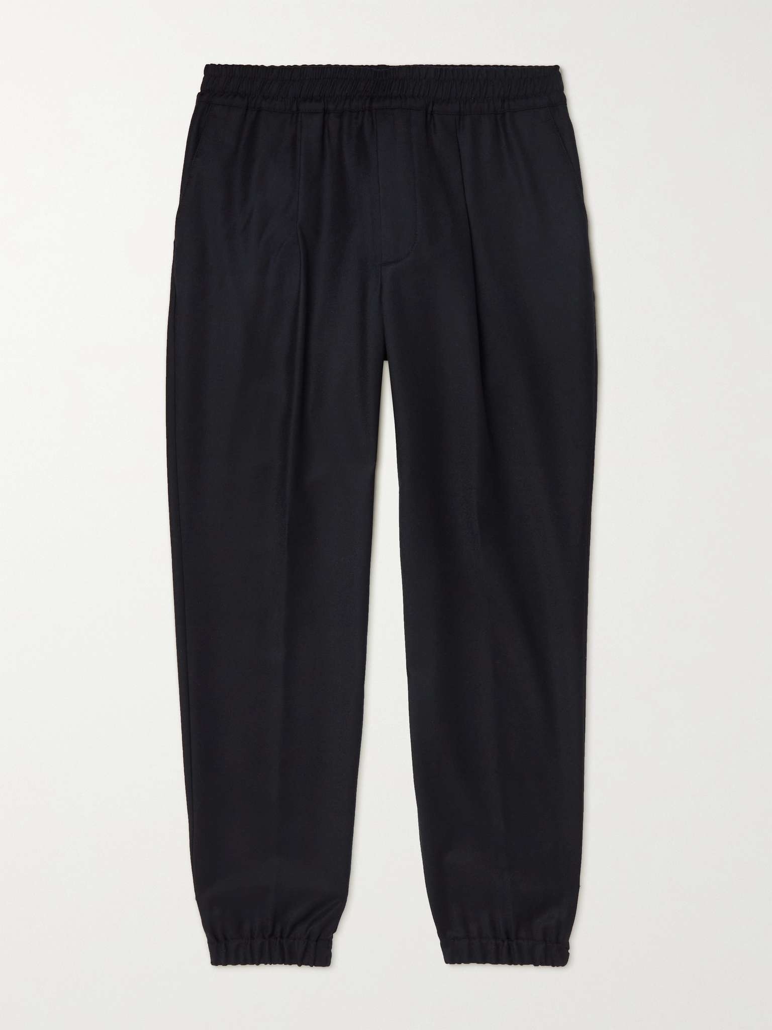 Tapered Wool and Cashmere-Blend Drawstring Trousers - 1