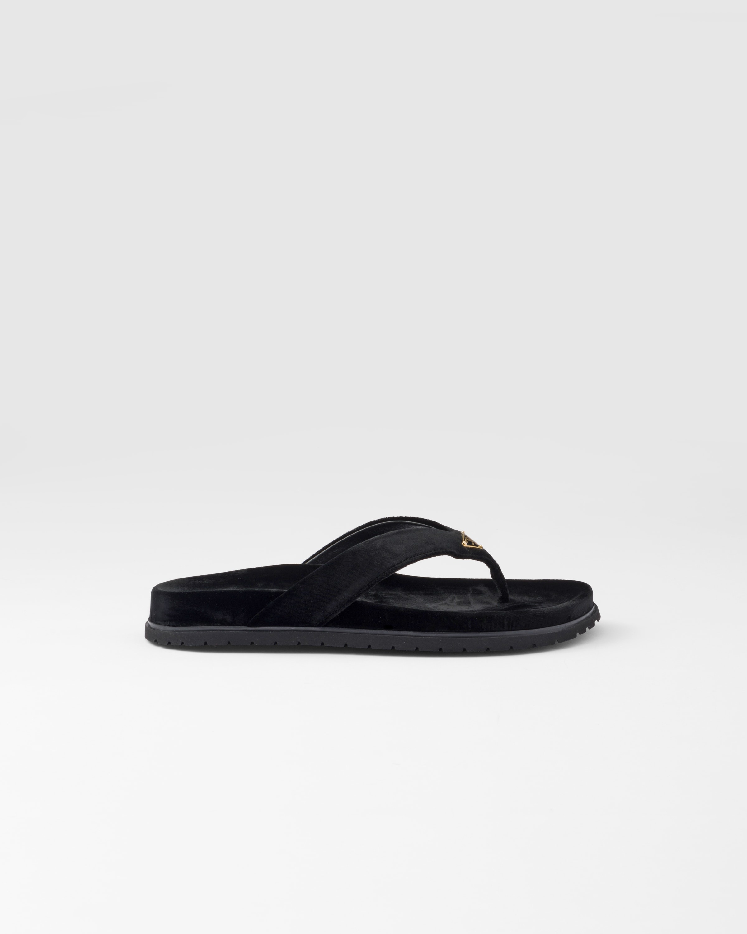 Velvet thong flip-flops - 2