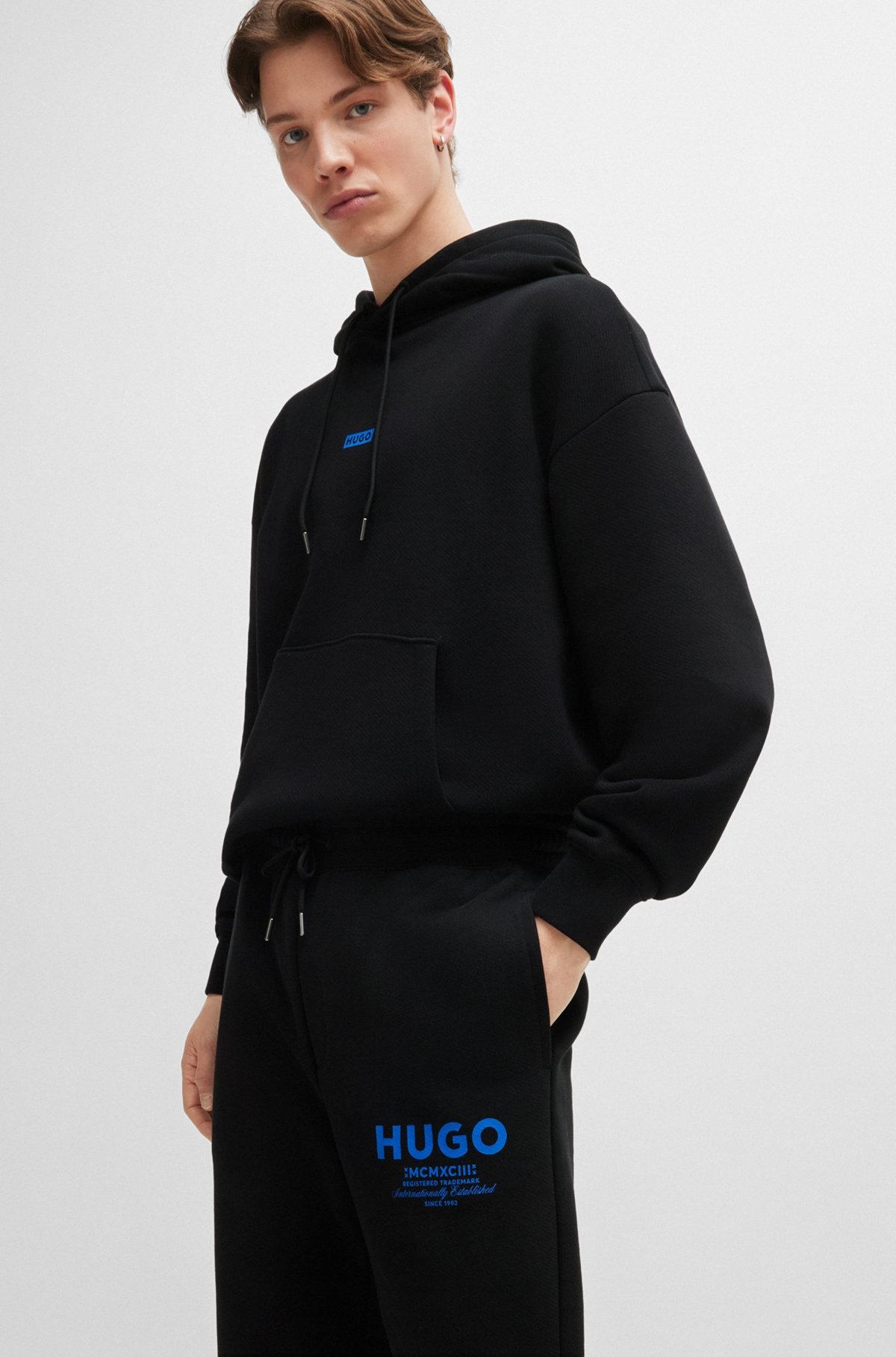 COTTON-TERRY TRACKSUIT BOTTOMS WITH LOGO PRINT - 3