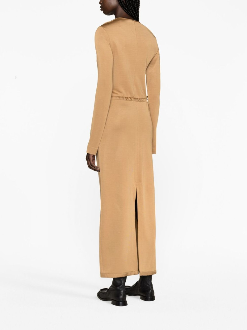 drawstring-waist midi dress 3