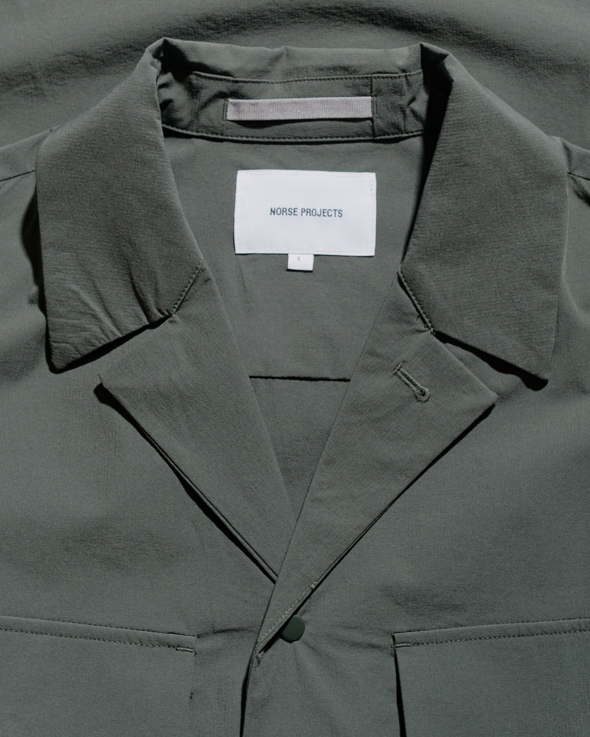 Mads Travel Light Overshirt Black Olive - 5
