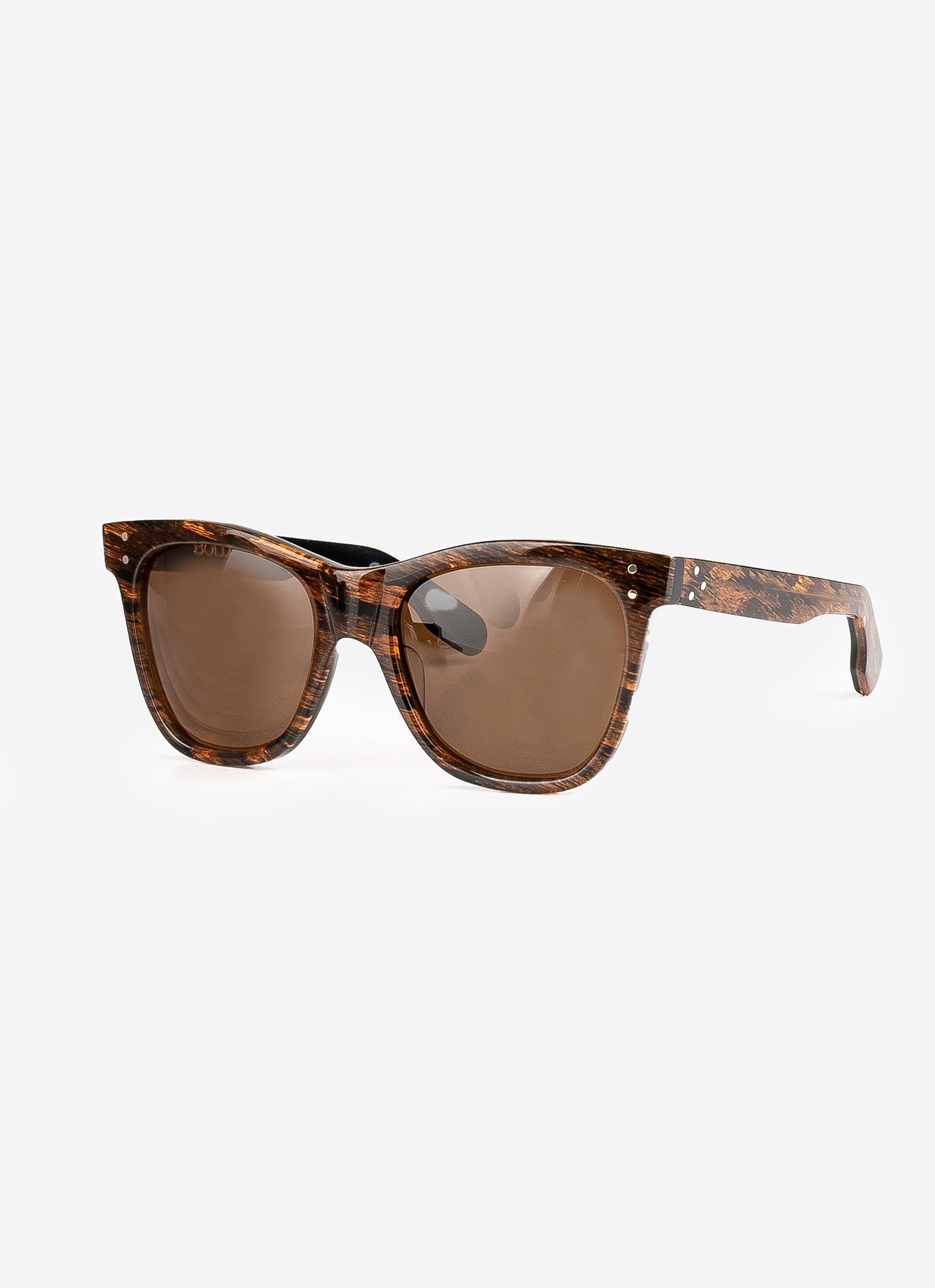 BOLD-HANBURY-BRN BOLD London Eyewear Hanbury - Brown Metallic Brush - 1