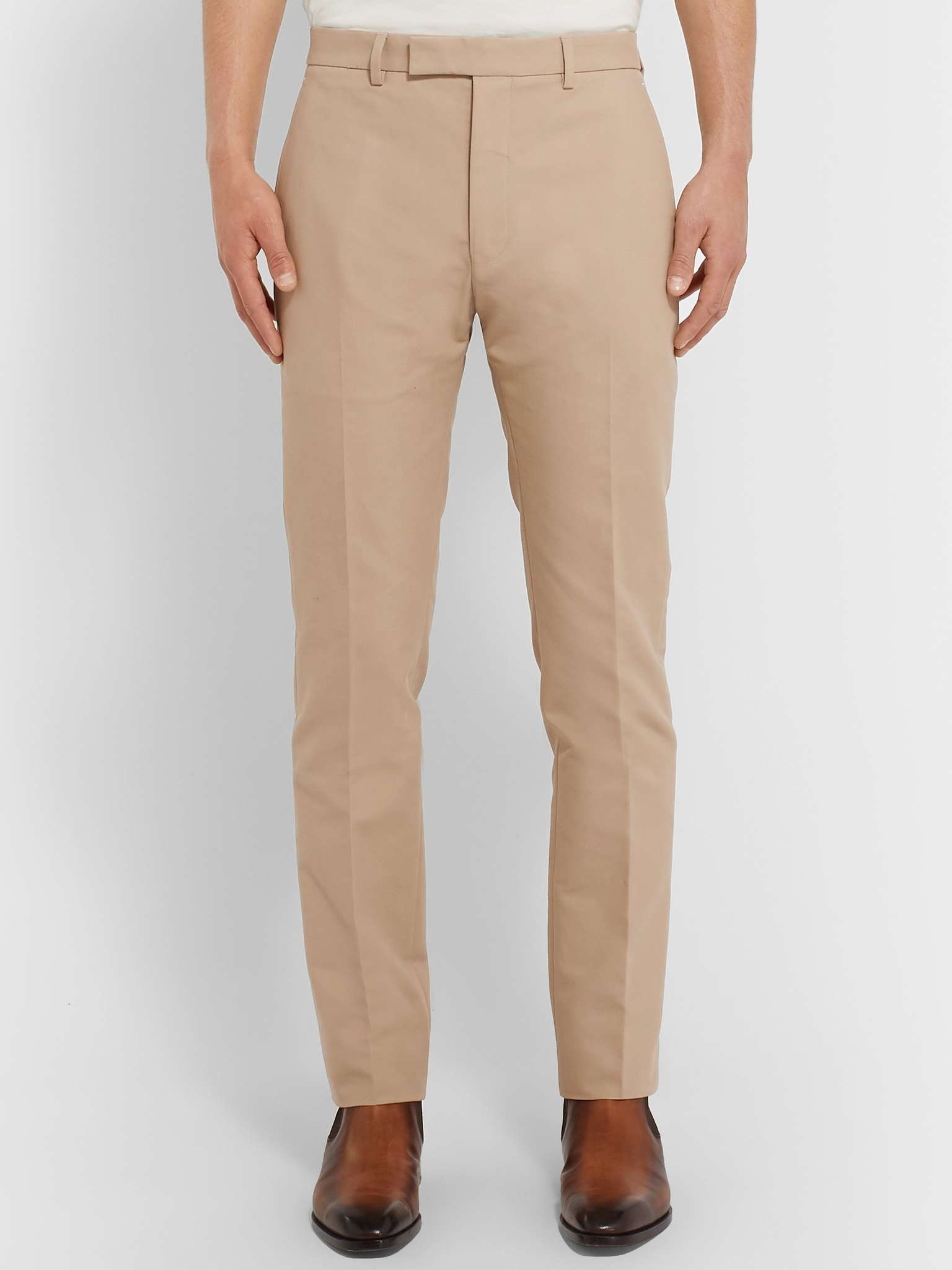 Slim-Fit Tapered Cotton-Twill Chinos - 4