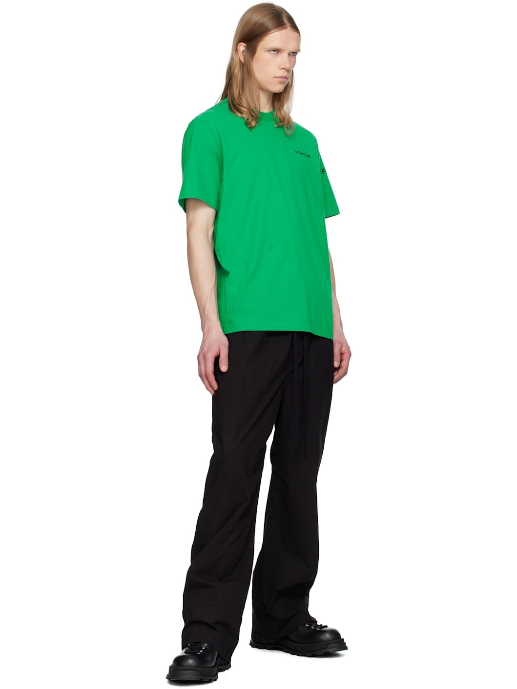 Moncler x FRGMT Hiroshi Fujiwara Green Maxi Logo T-shirt - 5