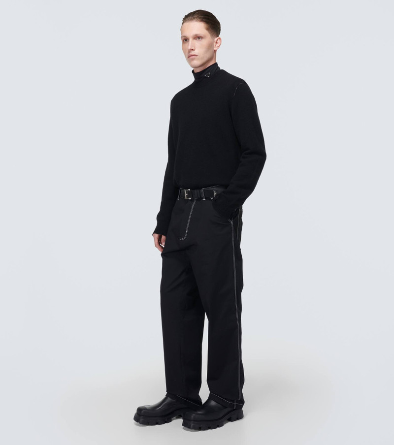 Prada Leather ankle boots outlook