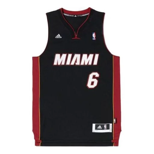 adidas LeBron James SW Fan Edition Miami Heat No. 6 Basketball Vest Black L76194 - 1