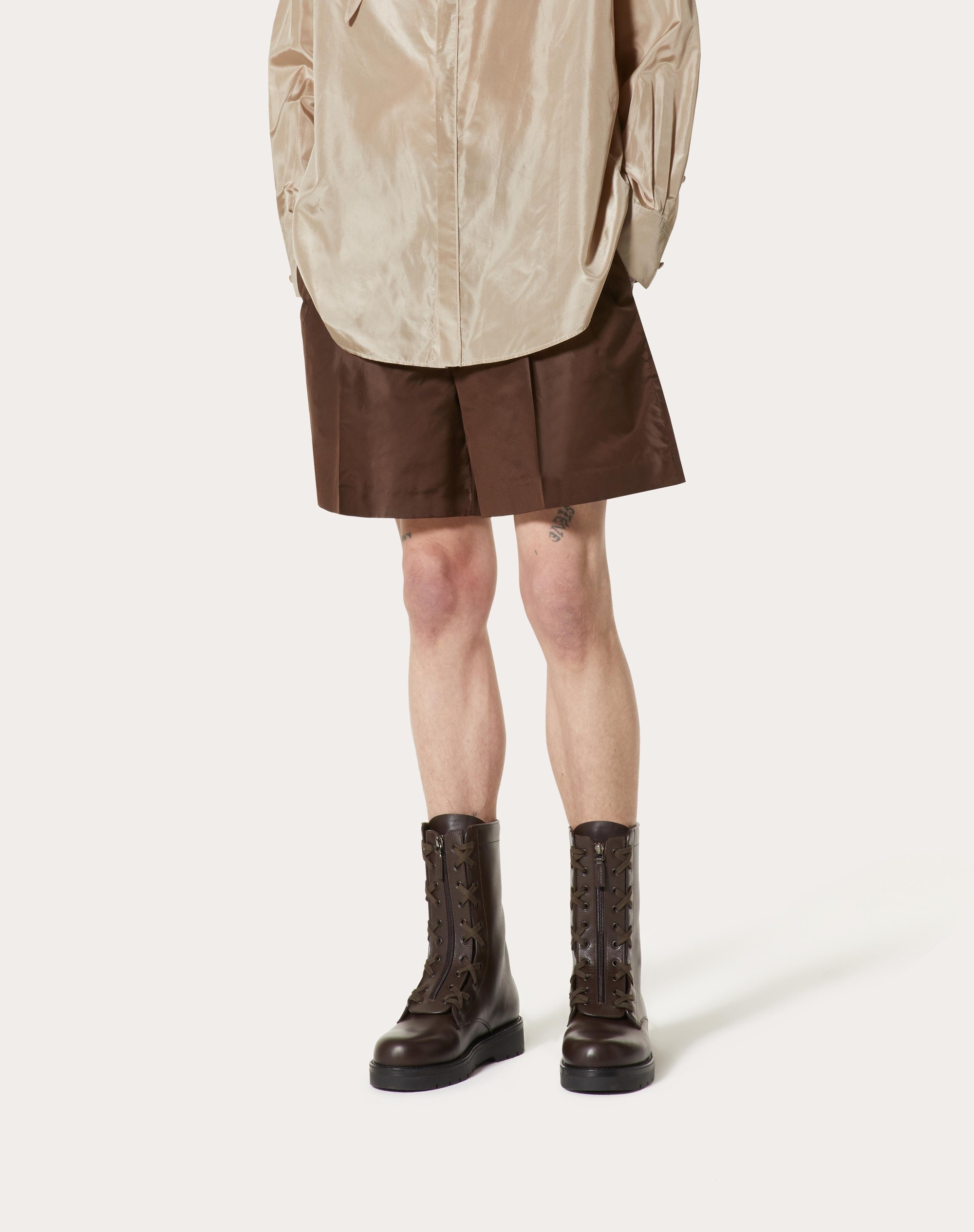 WASHED TAFFETA SHORTS - 3
