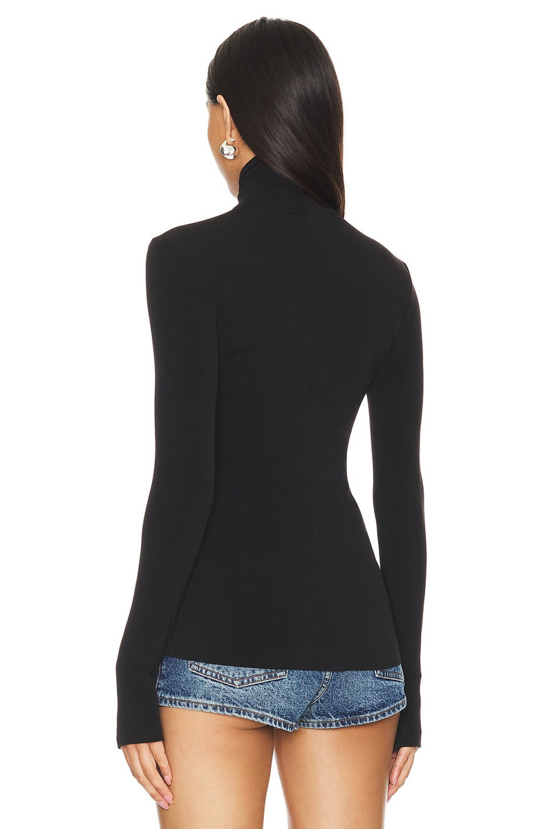 NORMA KAMALI Slim Fit Long Sleeve Turtleneck Top outlook
