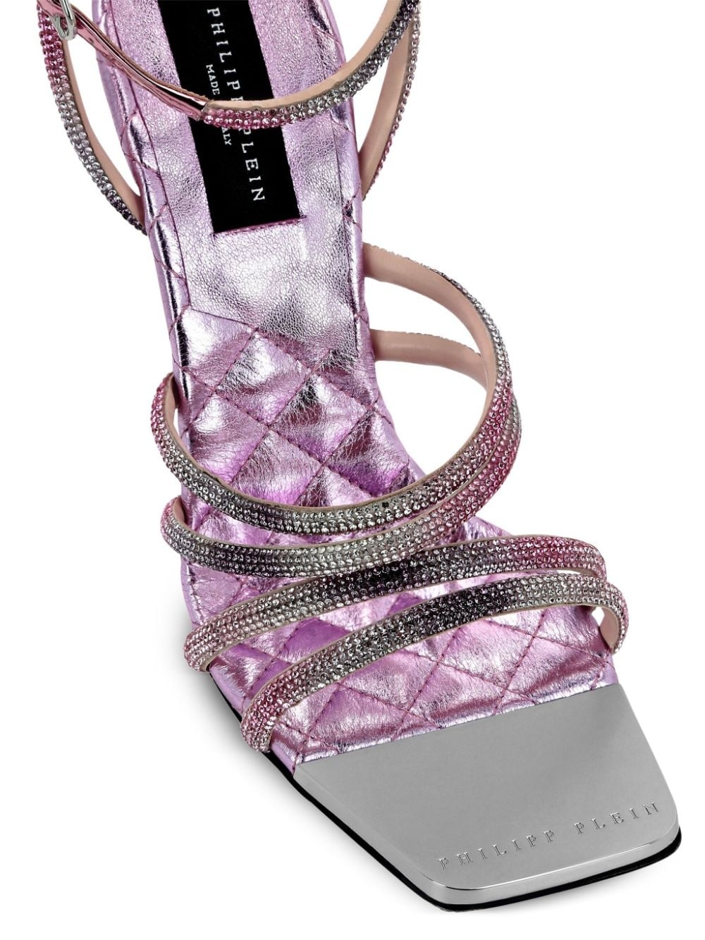 Mirror Crystal 120mm stud-embellished sandals - 3