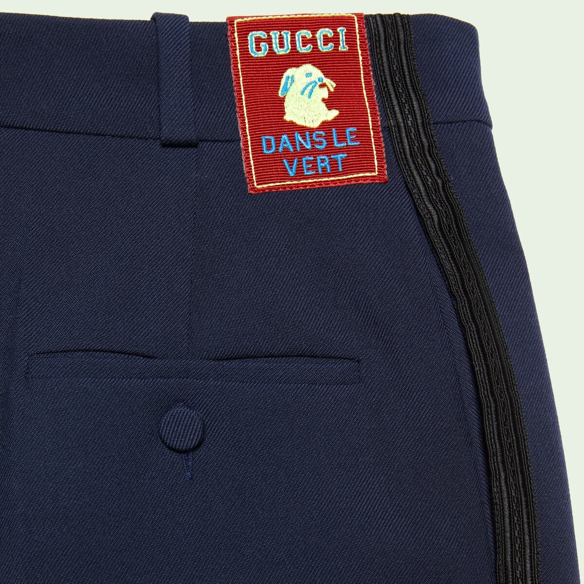 Wool pant with label - 6