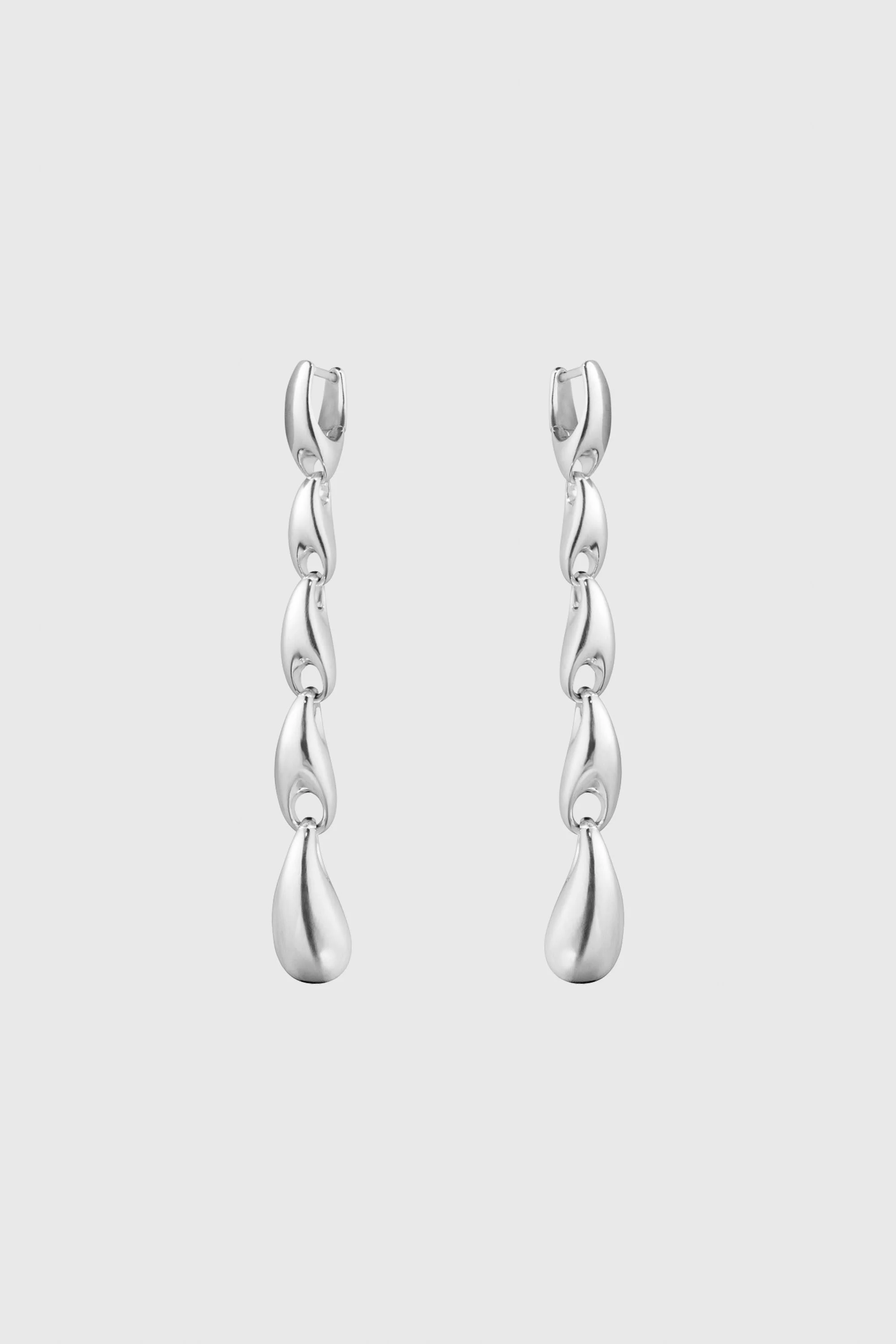 Sterling Silver Reflect Drop Earrings - 1
