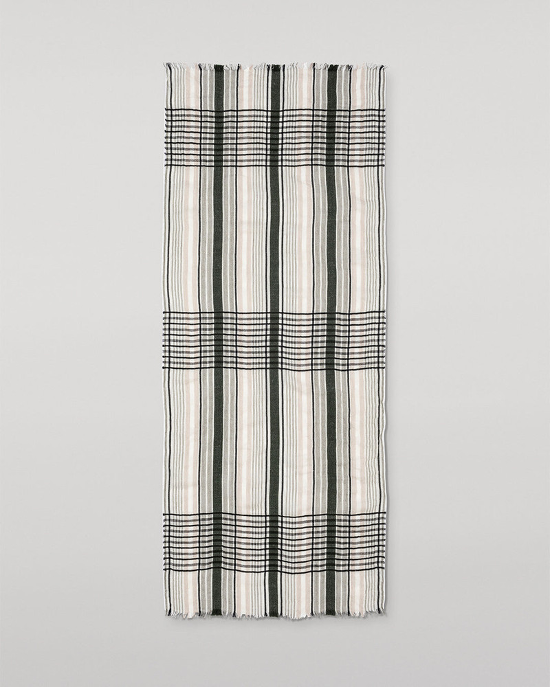 Crawton Graphic Stripe Natural Scarf 3