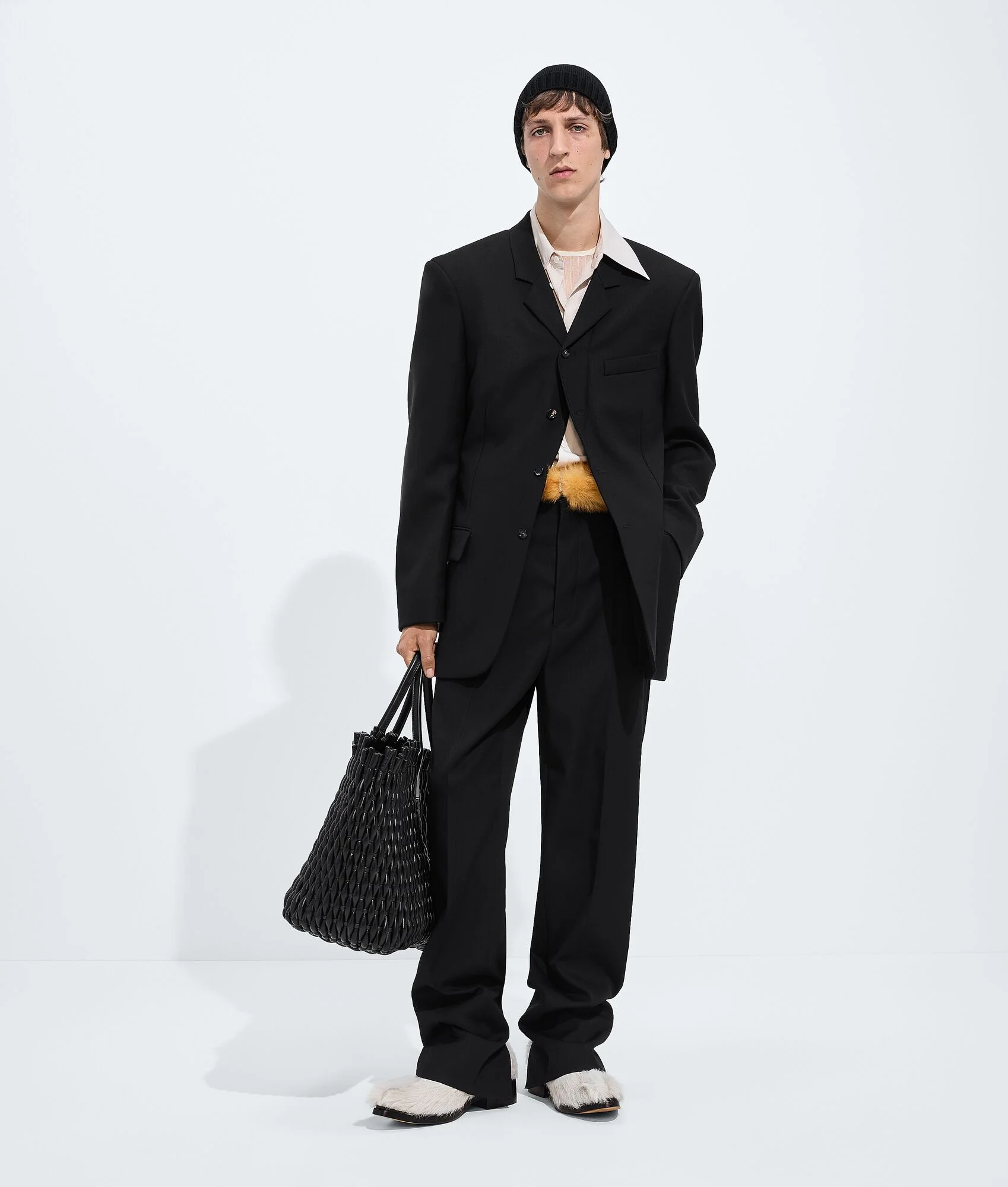 Wool Grain De Poudre Pants - 1
