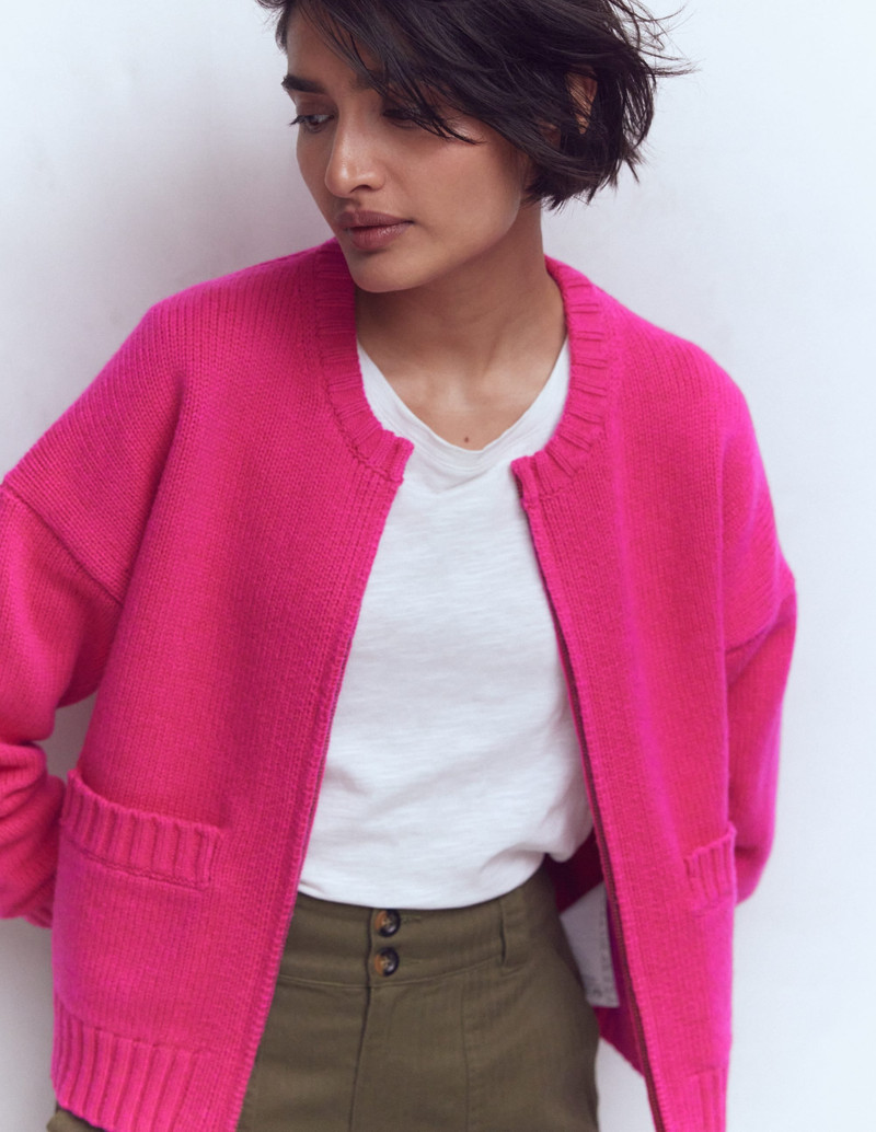 Maya Zip Up Jacket-Flamboyant Pink 5