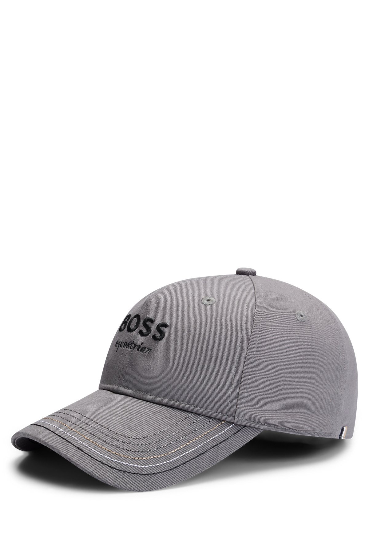 EQUESTRIAN EMBROIDERED-LOGO CAP WITH LEATHER STRAP - 2