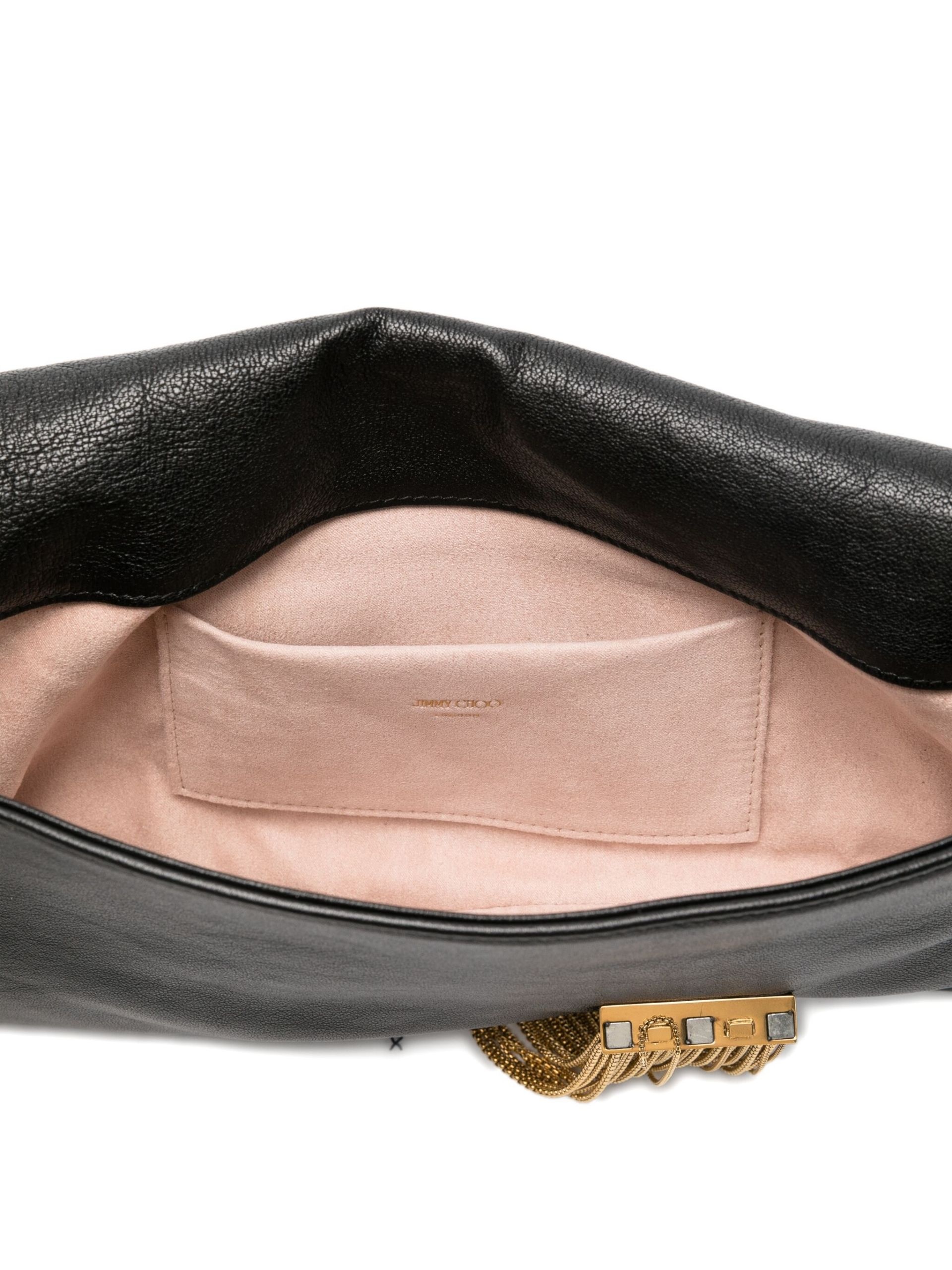 Zandra chain-embellished clutch bag - 5