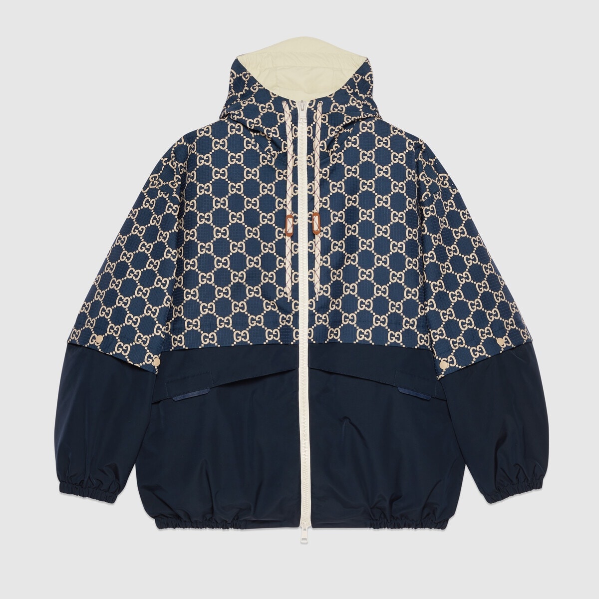 Gucci Interlocking G Bomber Hooded Jacket