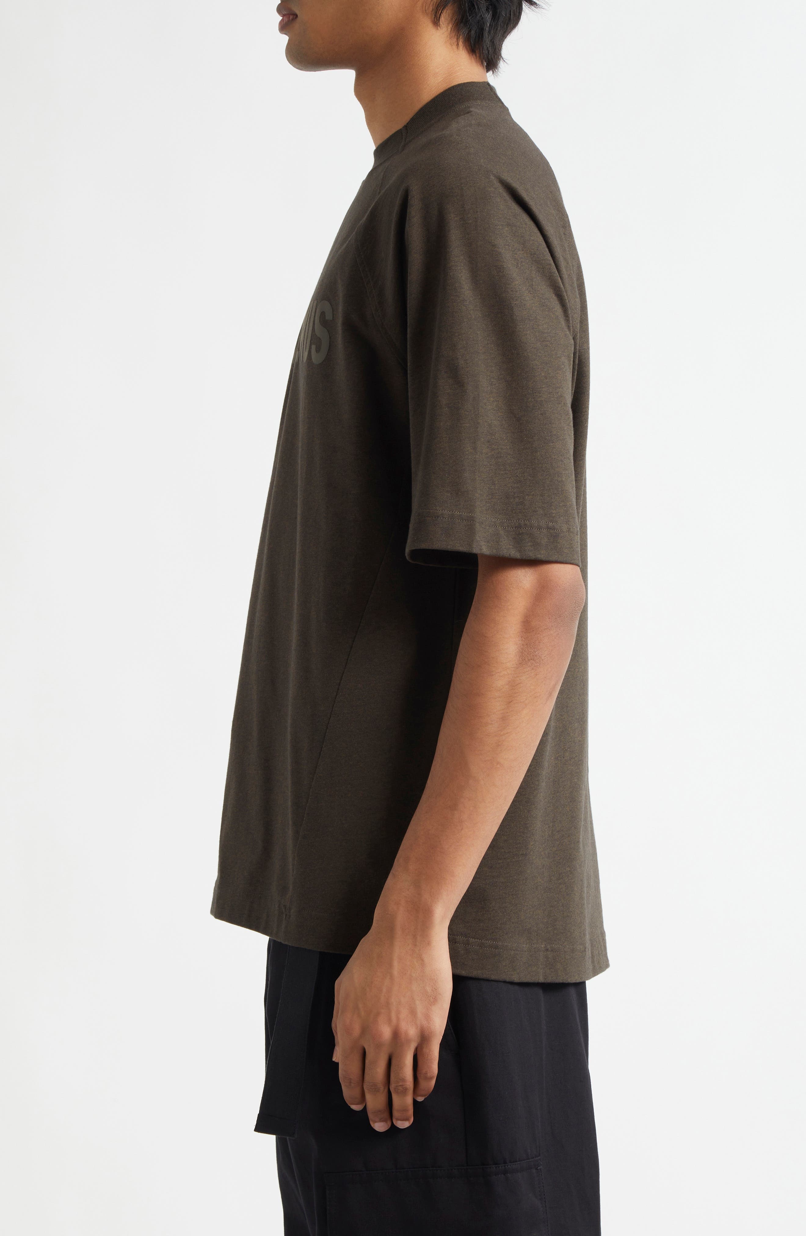 Jacquemus Le Typo Cotton Logo Graphic T-Shirt in Multi-Brown at Nordstrom - 3