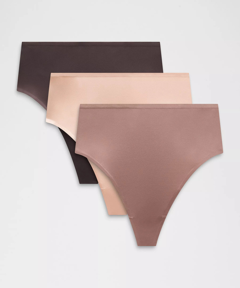Wundermost Ultra-Soft Nulu High-Waist Thong Underwear *3 Pack 1