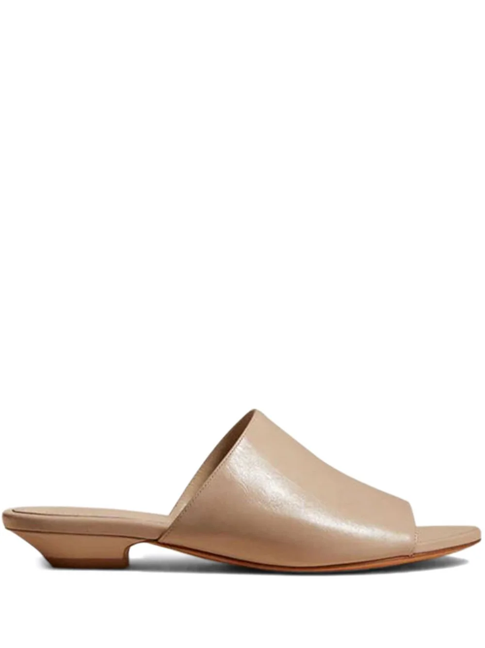 30mm leather slide sandals - 1