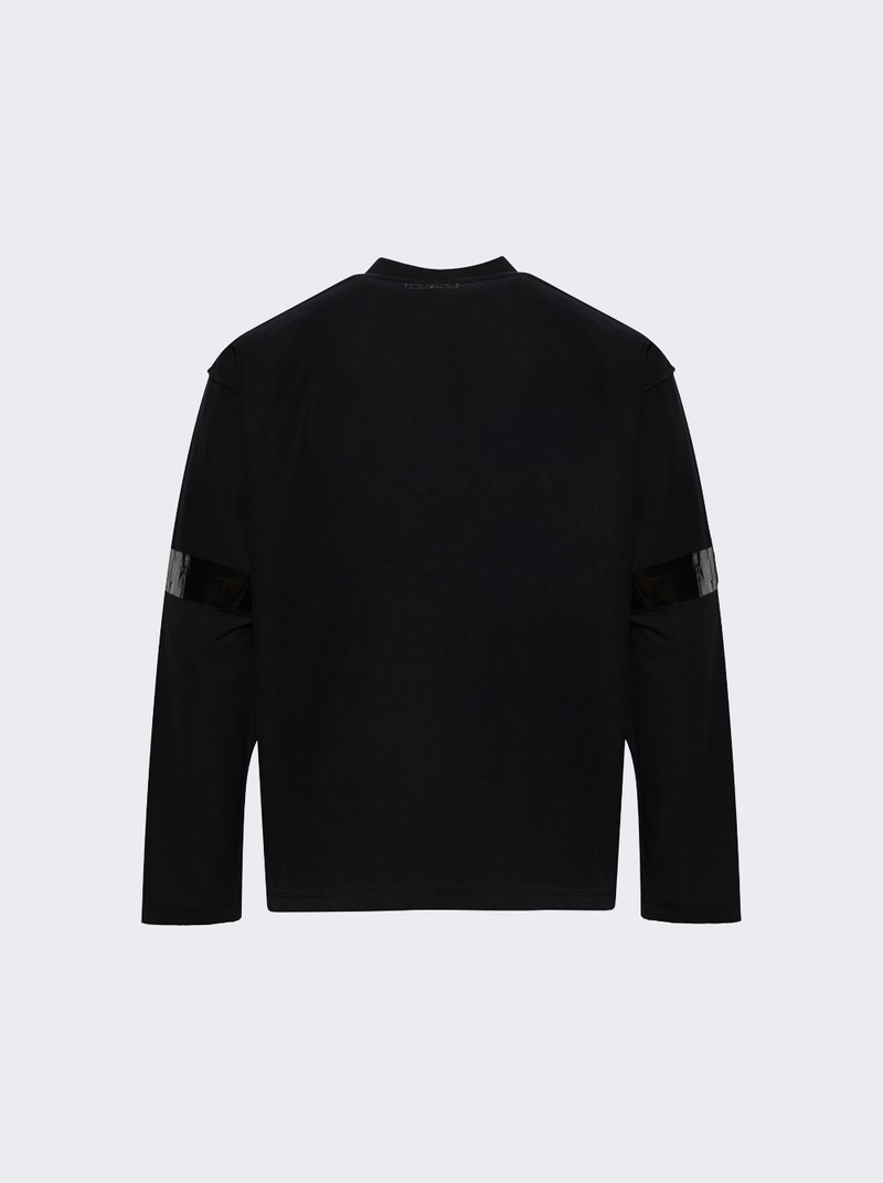 VETEMENTS Taped Long Sleeve Tee Black outlook