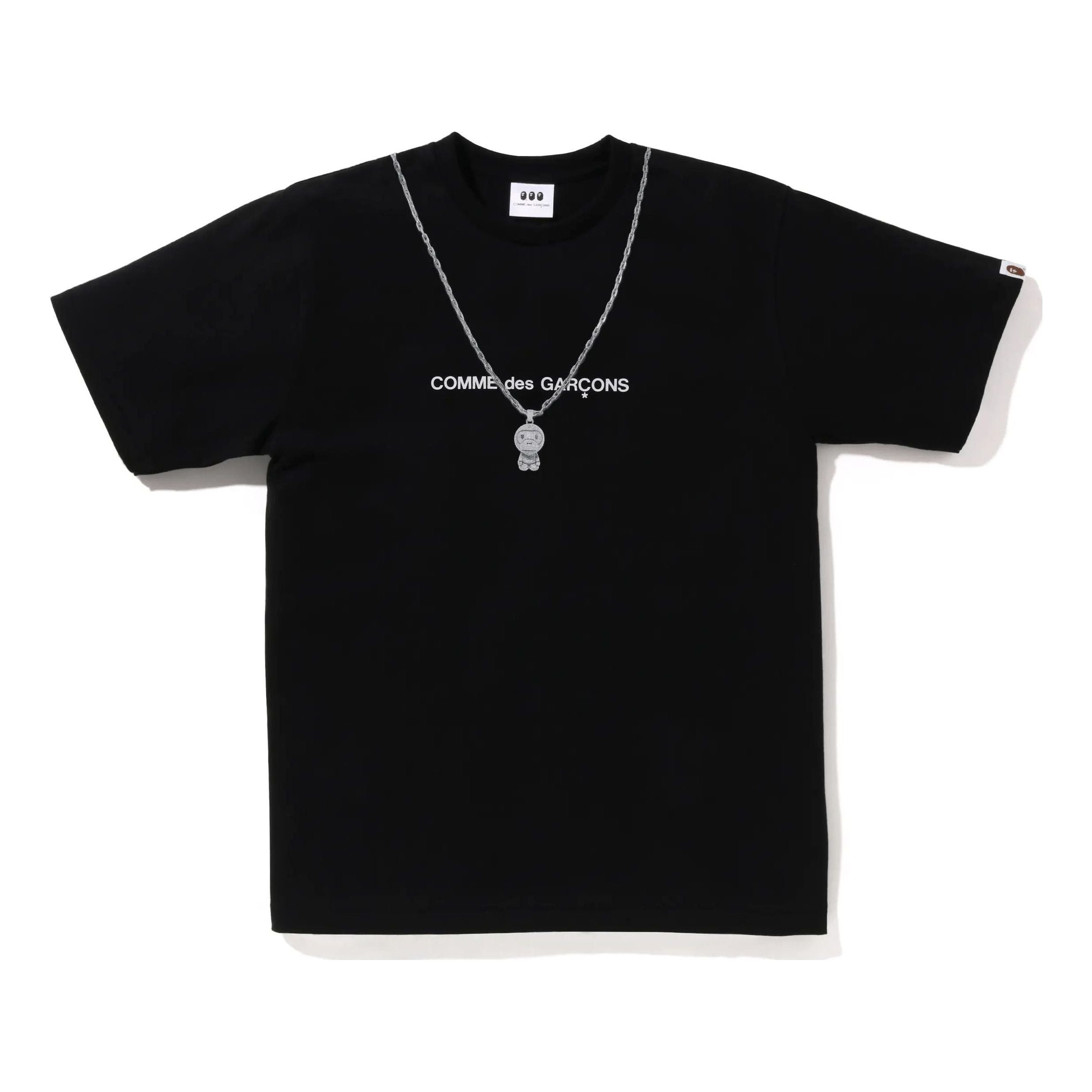 A Bathing Ape x Comme des Garcon Osaka Baby Milo Chain #2 T-shirt 'Black' 002TEJ221902C - 1