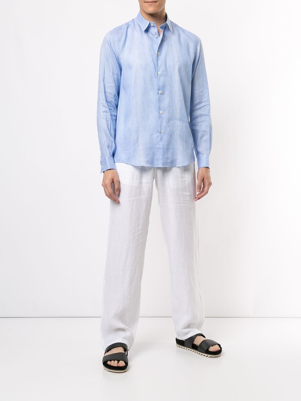 drawstring straight-leg trousers - 2