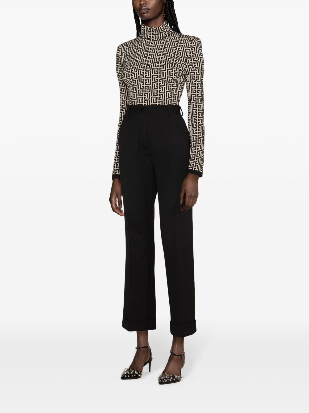 tailored virgin wool trousers - 3