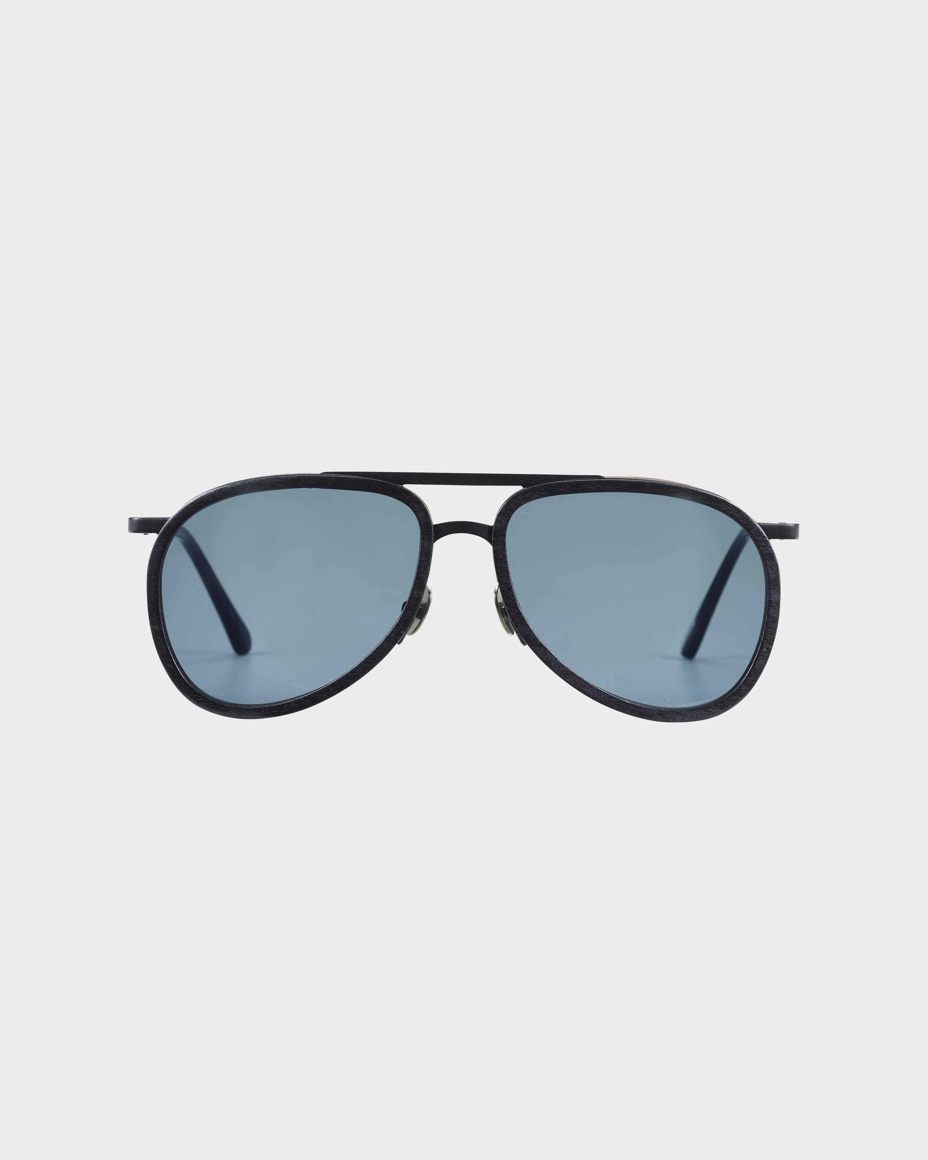 Unisex Wood Sunglasses Solid - VBQ x Shelter - 1