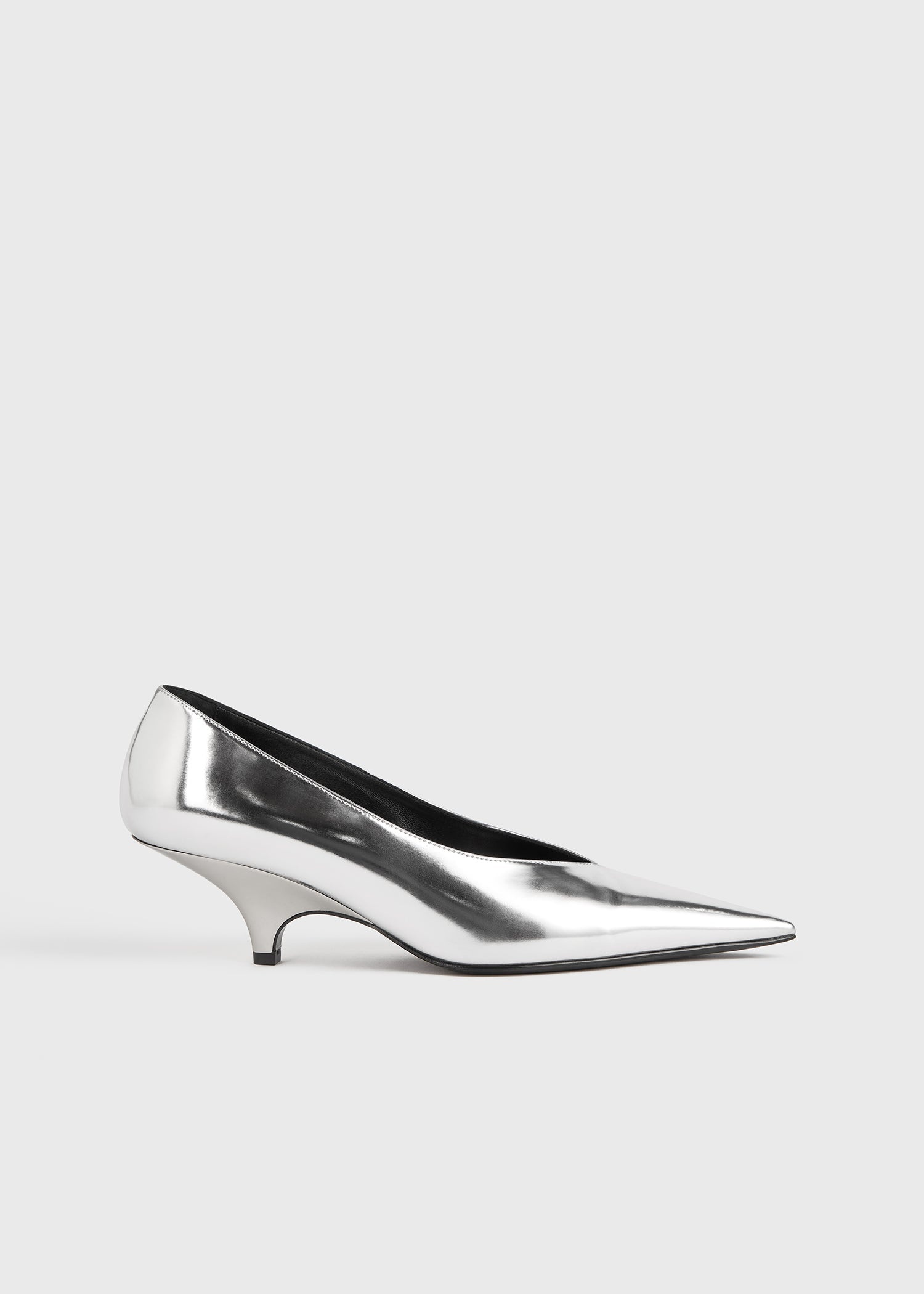 The Wedge-Heel Pump silver - 1