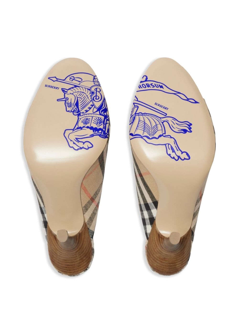 90mm Check Mews mules - 5