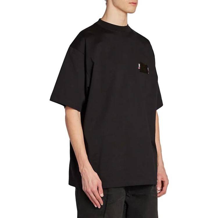 【BALENCIAGA】Gaffer Tシャツ Large Fit ヴィンテージジャージ Balenciaga Gaffer T-Shirt Large Fit 'Black' 641675TNVG11089
