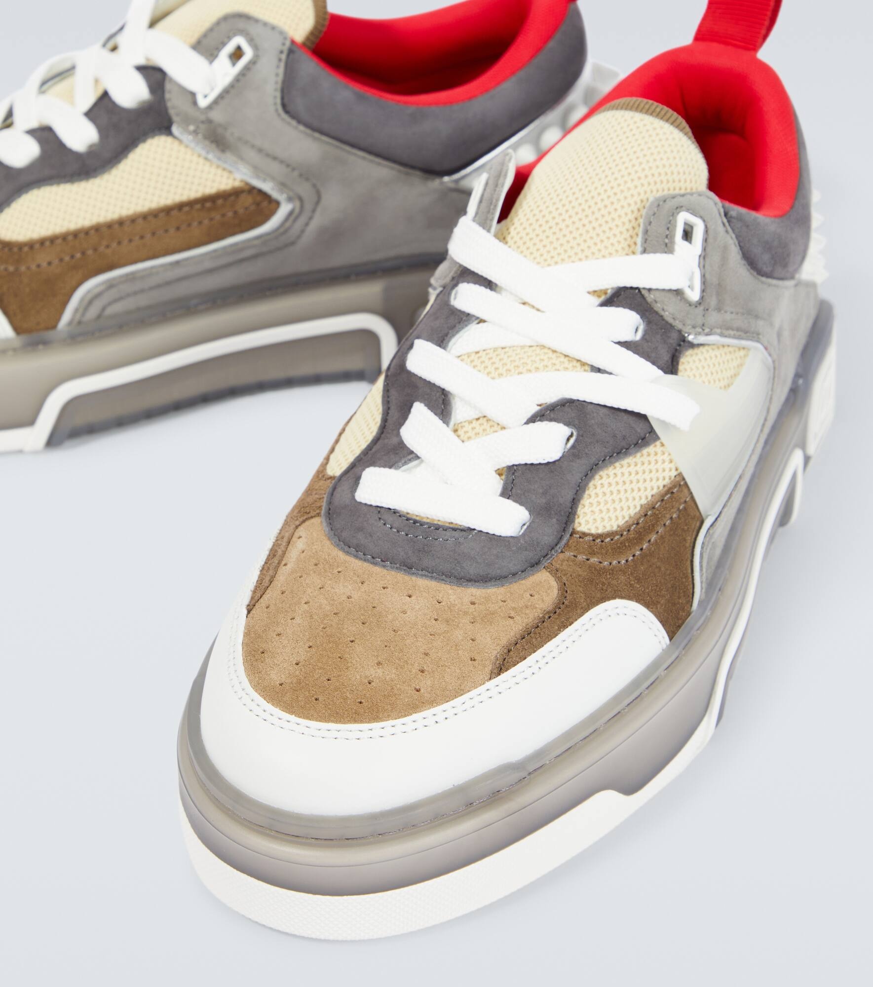 Astroloubi leather and suede sneakers - 3