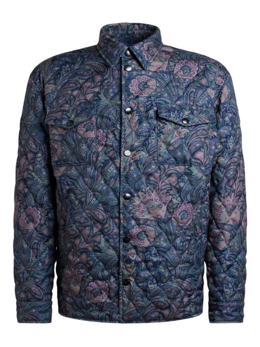 quilted paisley jacket - 1