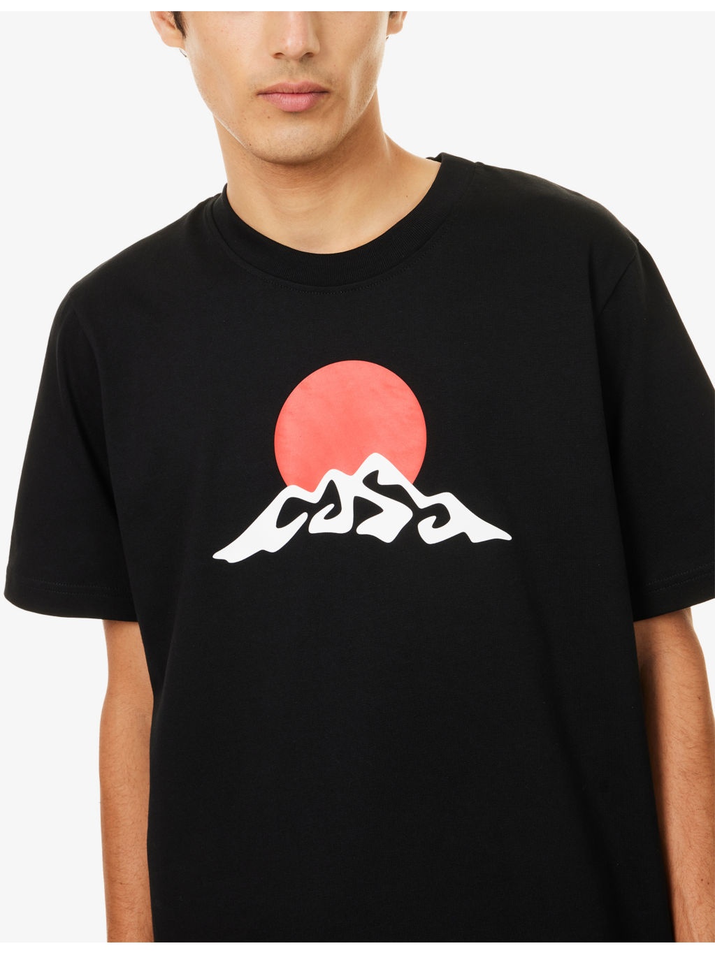 Montagne Crewneck Cotton T-Shirt - 5